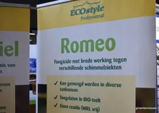 They had brought Romeo, this fungicide strengthens the plants and they are therefore at lower temperatures by less heating less susceptible to fungi, a very interesting product for greenhouse farming